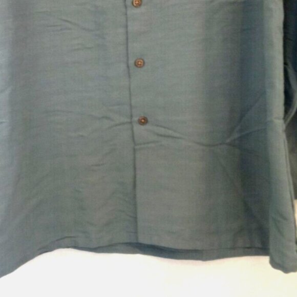 Campia Moda Men’s Shirt Size L Blue Gray Button Down Long Sleeve Pocket EUC - Picture 8 of 15